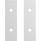 Ekena Millwork Premium Barn Door Hollow Core Plates (set of 2), Rocket White GB6001HCPRW - alternate 2